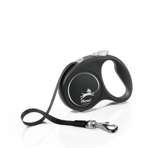 Flexi Black Design szalagos póráz Ezust S 5m/15kg